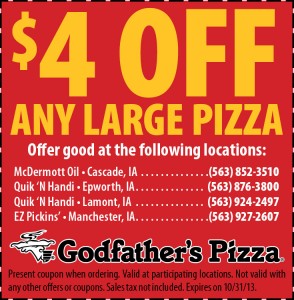 $4 Off Coupon - Godfathers